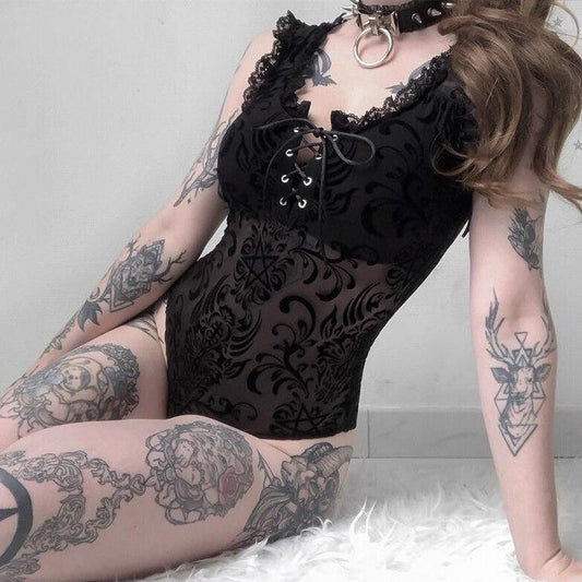 Marta's Gothic Bodysuit - Ellolace